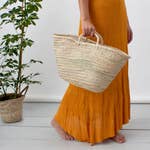 Small Market Basket, French Market Basket, Straw Bag