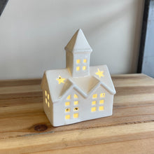 Load image into Gallery viewer, LED Ceramic House 12 cm or Church 12cm - Simple LED Decorations
