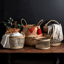 Load image into Gallery viewer, Seagrass Baskets, Seagrass Open Weave Baskets, Set Of 2 Storage Baskets, Toy Baskets, Planter Baskets
