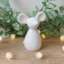 Load image into Gallery viewer, White Ceramic Mice - 2 sizes 14.5 or 10cm
