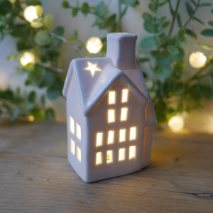 LED Ceramic House 12 cm or Church 12cm - Simple LED Decorations