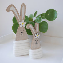 Load image into Gallery viewer, Daisy Bunny Decorations 2 Sizes | Easter Bunny | Easter Gift | White Easter Decoration
