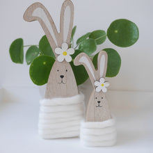 Load image into Gallery viewer, Daisy Bunny Decorations 2 Sizes | Easter Bunny | Easter Gift | White Easter Decoration
