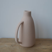 Load image into Gallery viewer, Ceramic Speckled Vase with Handle | Dried Flower Vase | Modern Vase
