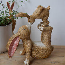 Load image into Gallery viewer, Large Kissing Bunnies Ornament 18cm
