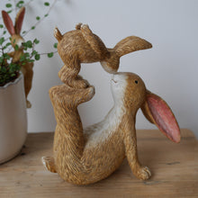 Load image into Gallery viewer, Large Kissing Bunnies Ornament 18cm
