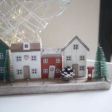 Load image into Gallery viewer, Red and Green Large House Scene 40cm | Christmas House Scene | Nordic House Scene
