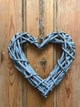 Load image into Gallery viewer, Rattan Heart Grey Wash 20cm
